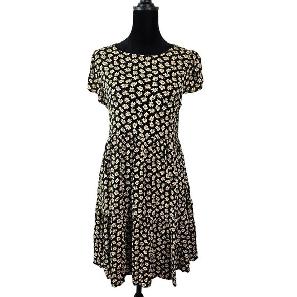 American Eagle Outfitters Skater Babydoll Mini Dress Womens Size S/P Floral - Picture 2 of 10